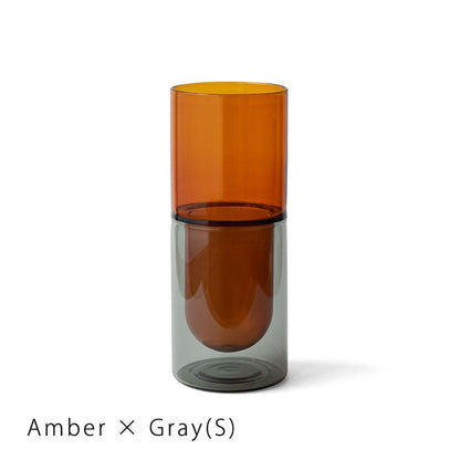 DW VASE Ssize / Amber×Gray