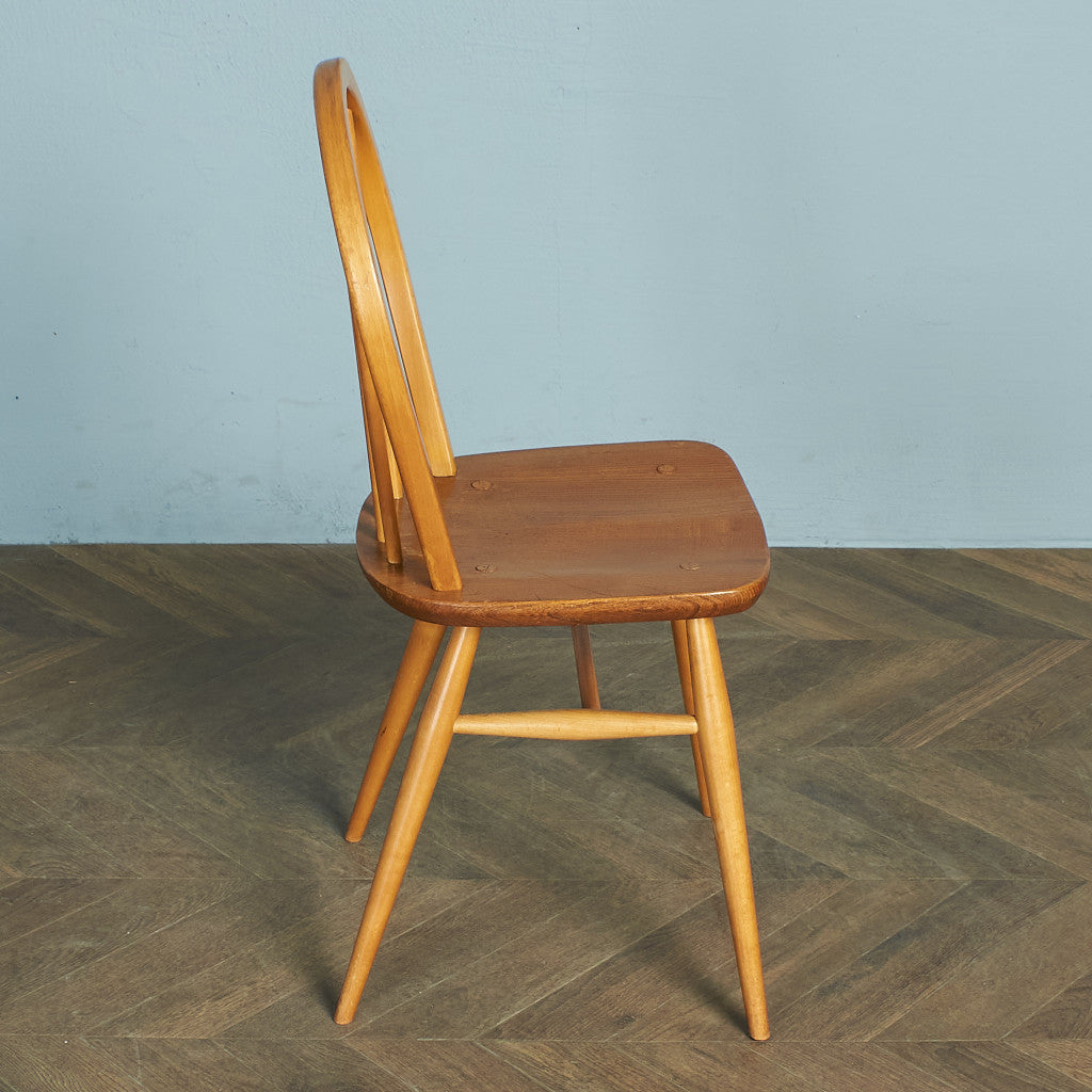 ERCOL Vintage 4-Spoke Hoop Back Chair / Round Gold Label #78669