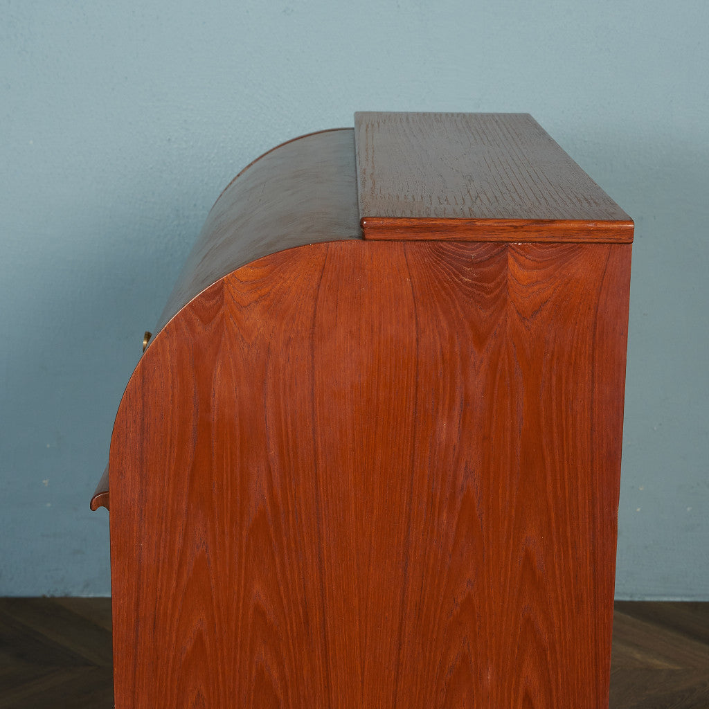 Markaryds Mobelindustri Vintage Roll Top Writing Bureau #80380