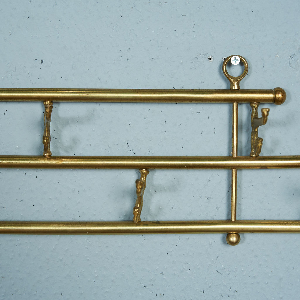 British vintage brass wall hanger #82114