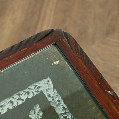 British classic glass top nesting table #78638