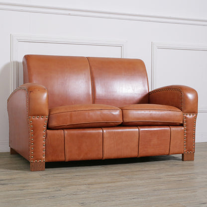 LEATHER SOFA 2-SEATER