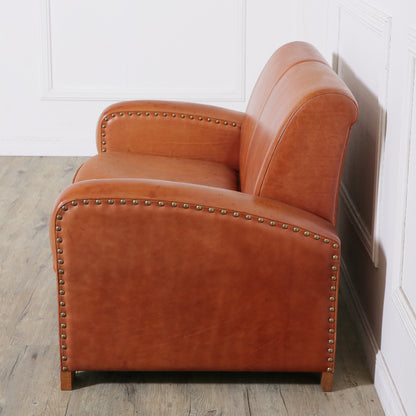LEATHER SOFA 2-SEATER