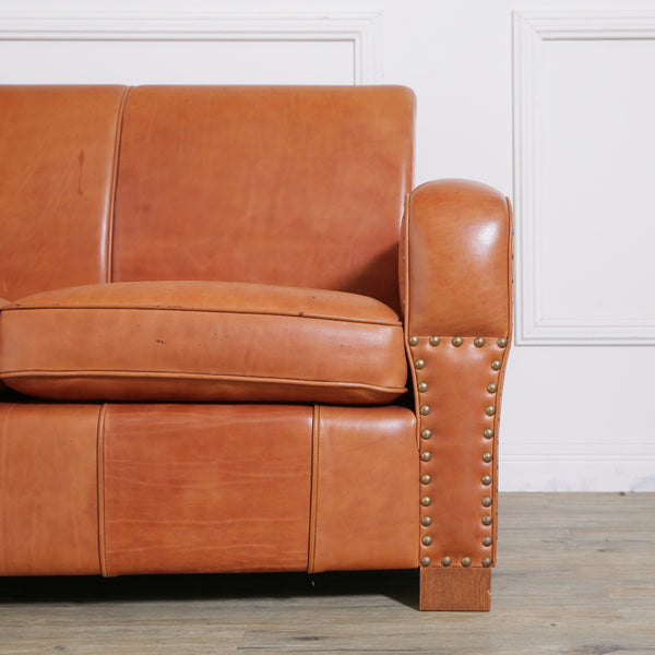 LEATHER SOFA 2-SEATER