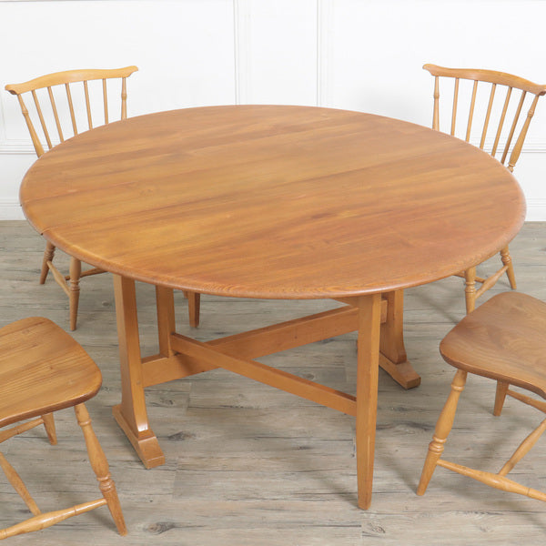 ERCOL オーバル型 ゲートレッグバタフライテーブル