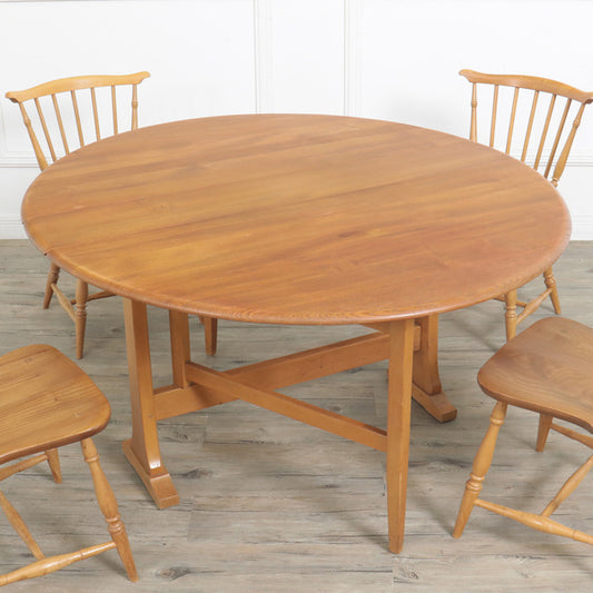 ERCOL オーバル型 ゲートレッグバタフライテーブル