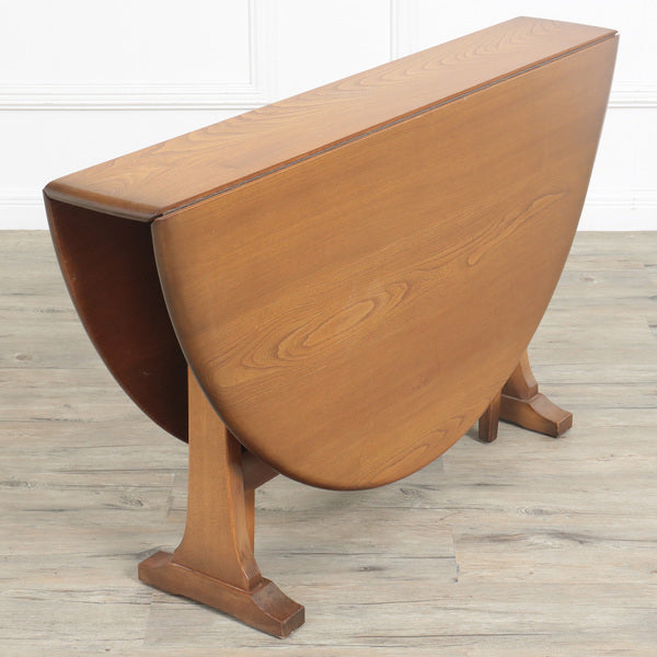 ERCOL オーバル型 ゲートレッグバタフライテーブル