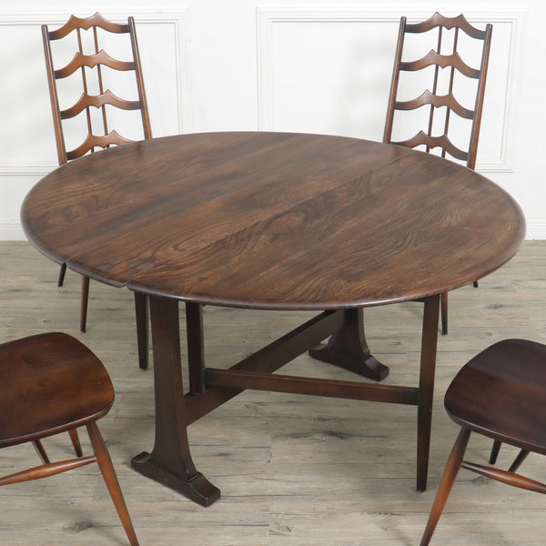 ERCOL オーバル型 ゲートレッグバタフライテーブル