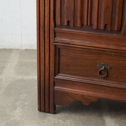 [67252] British classic oak blanket box
