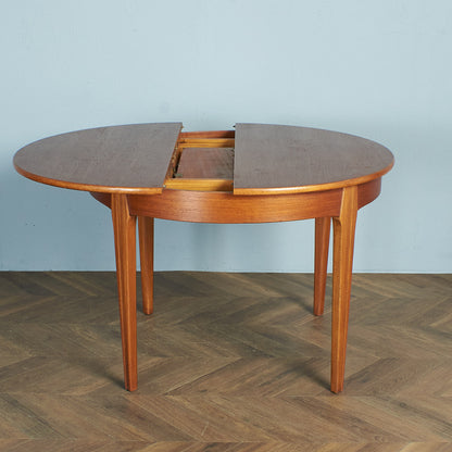 British vintage extension round dining table #74385
