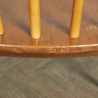 ERCOL Vintage 4-Spoke Hoop Back Chair / Round Gold Label #78669