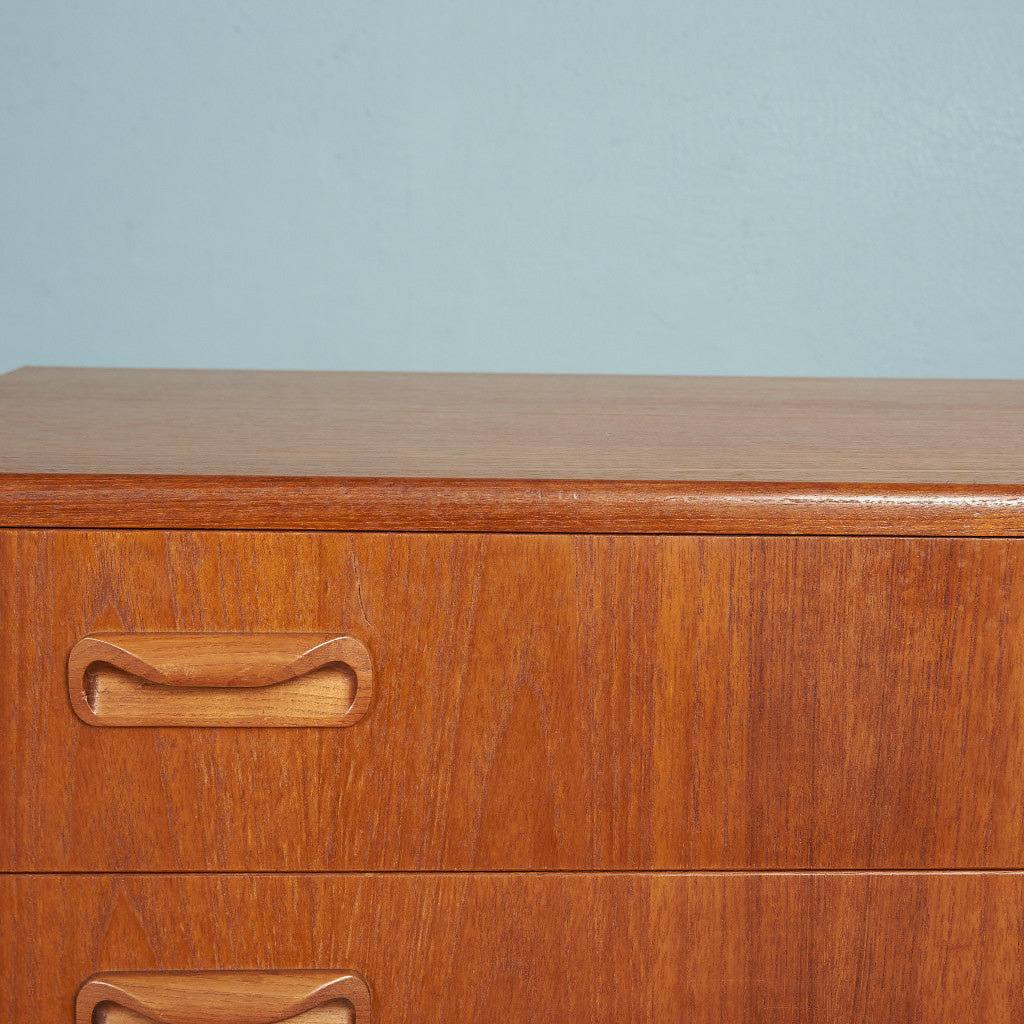 G-PLAN Fresco 3-tier chest/custom iron hairpin legs #80358