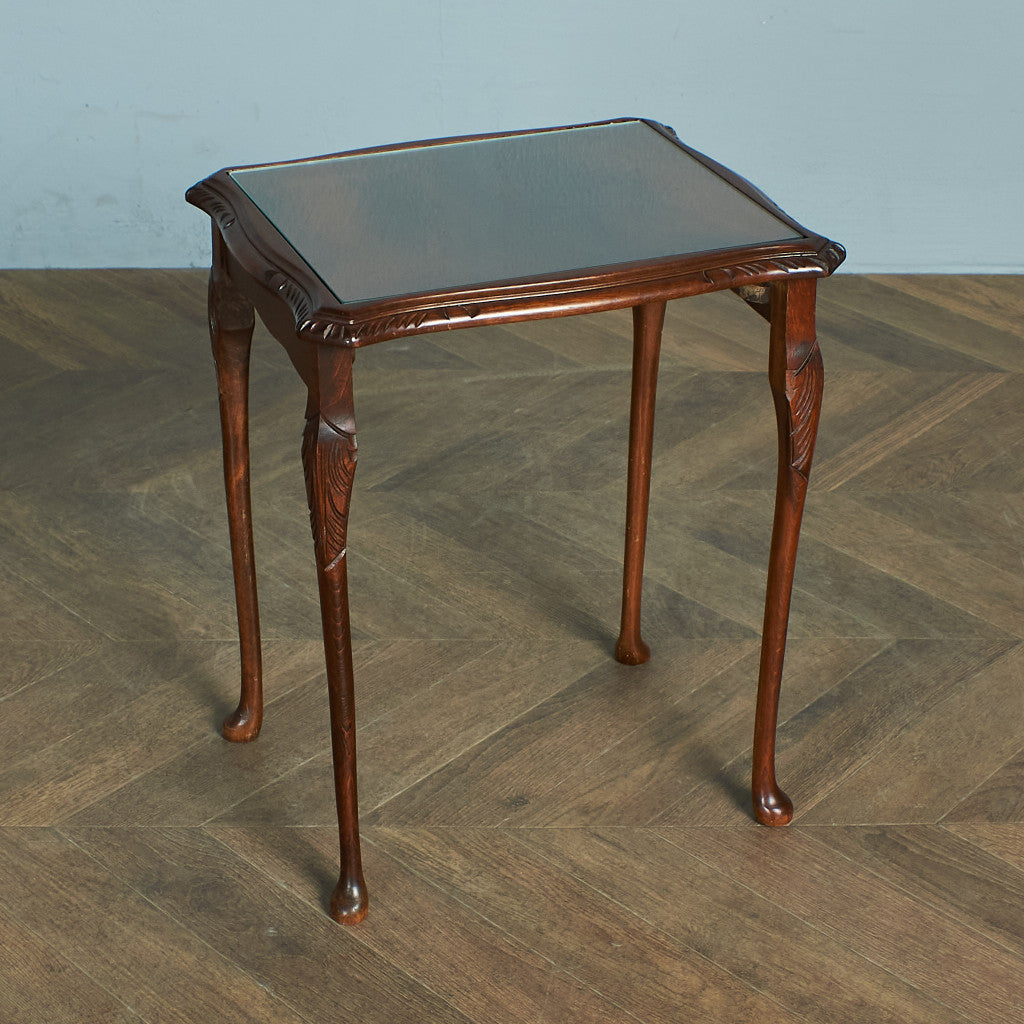 British classic glass top nesting table #78649