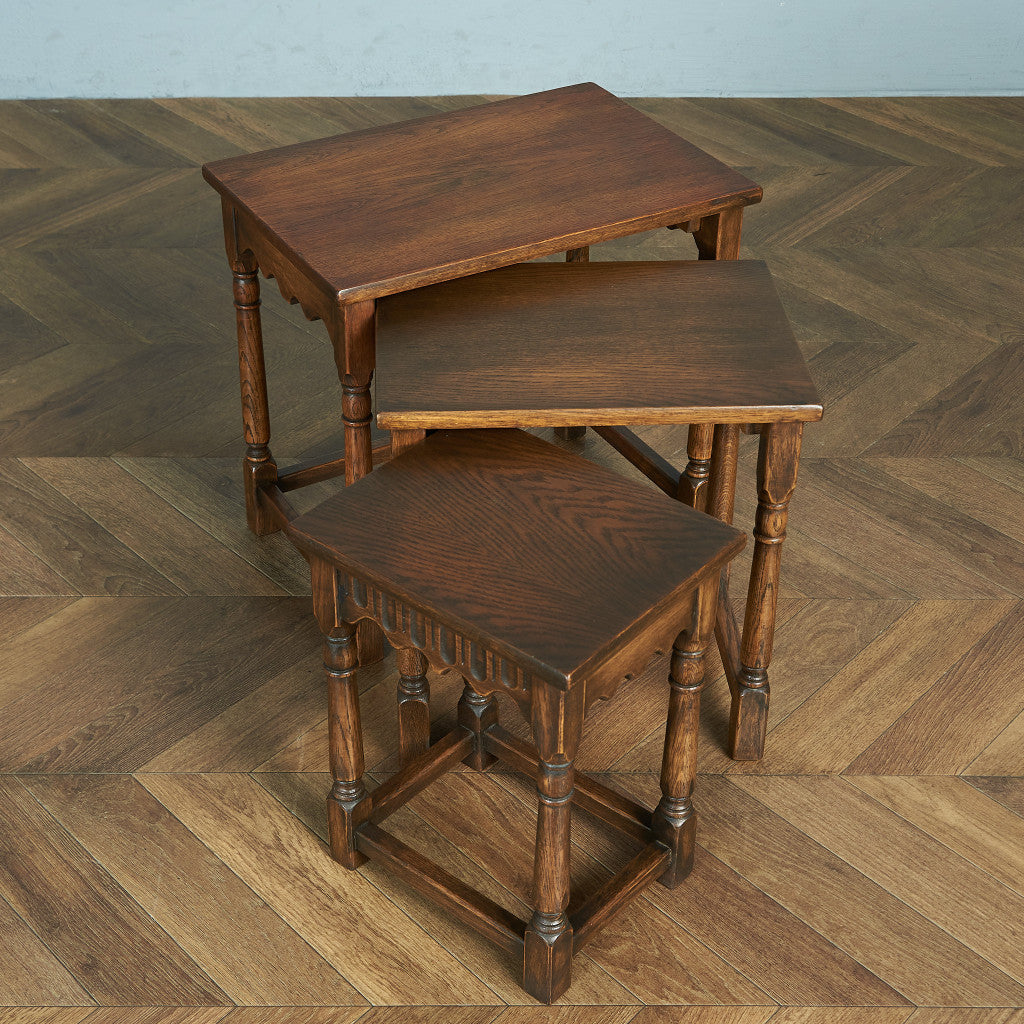 British Classic Oak Nesting Table #79600