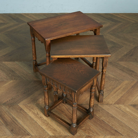 British Classic Oak Nesting Table #79600