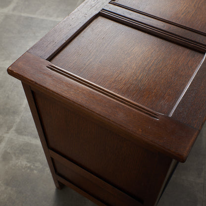 [67252] British classic oak blanket box