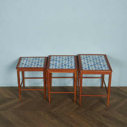 Nordic Vintage Tile Top Nesting Table #72166