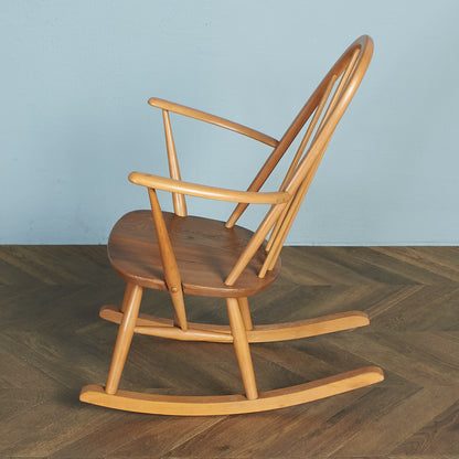 [67476][アーコール ERCOL]ヴィンテージ クエーカーロッキングチェア / ブルーラベル