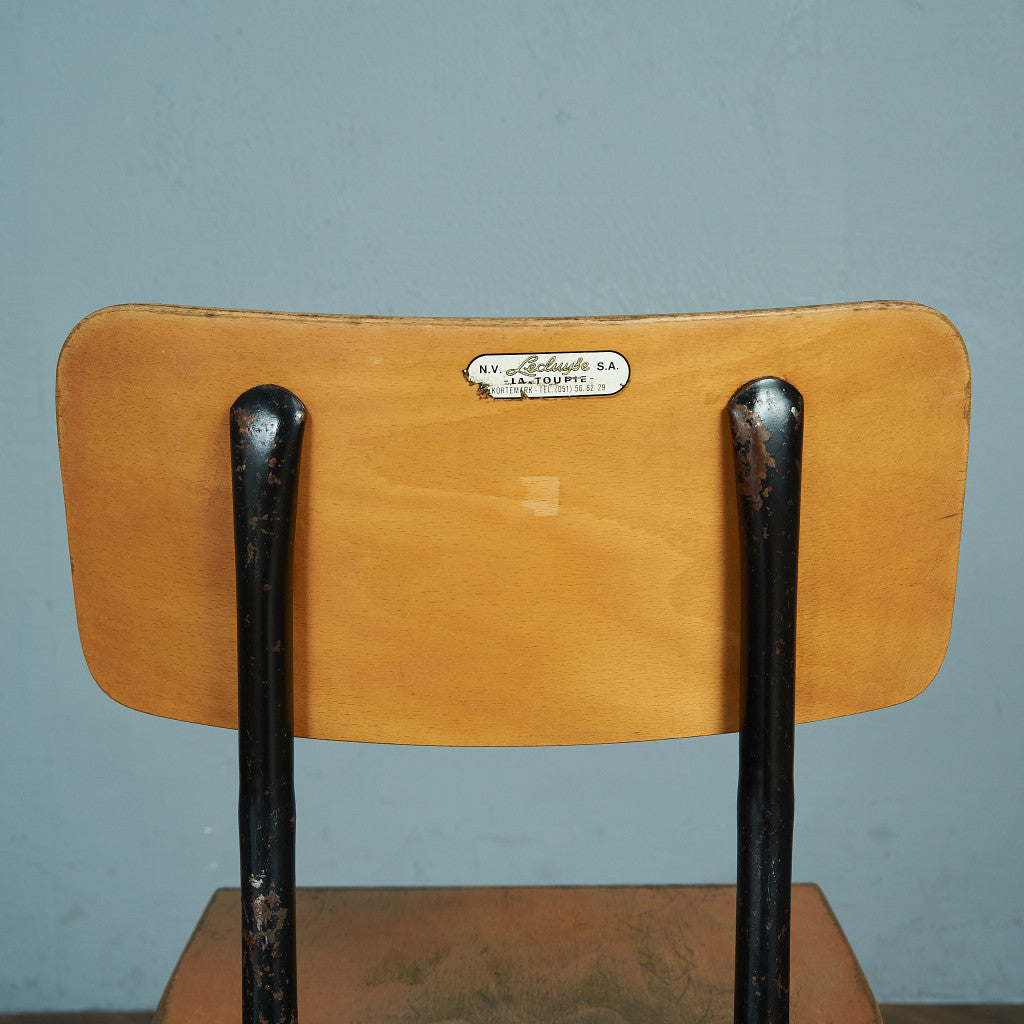 Lecluyse la toupie vintage school chair #74886