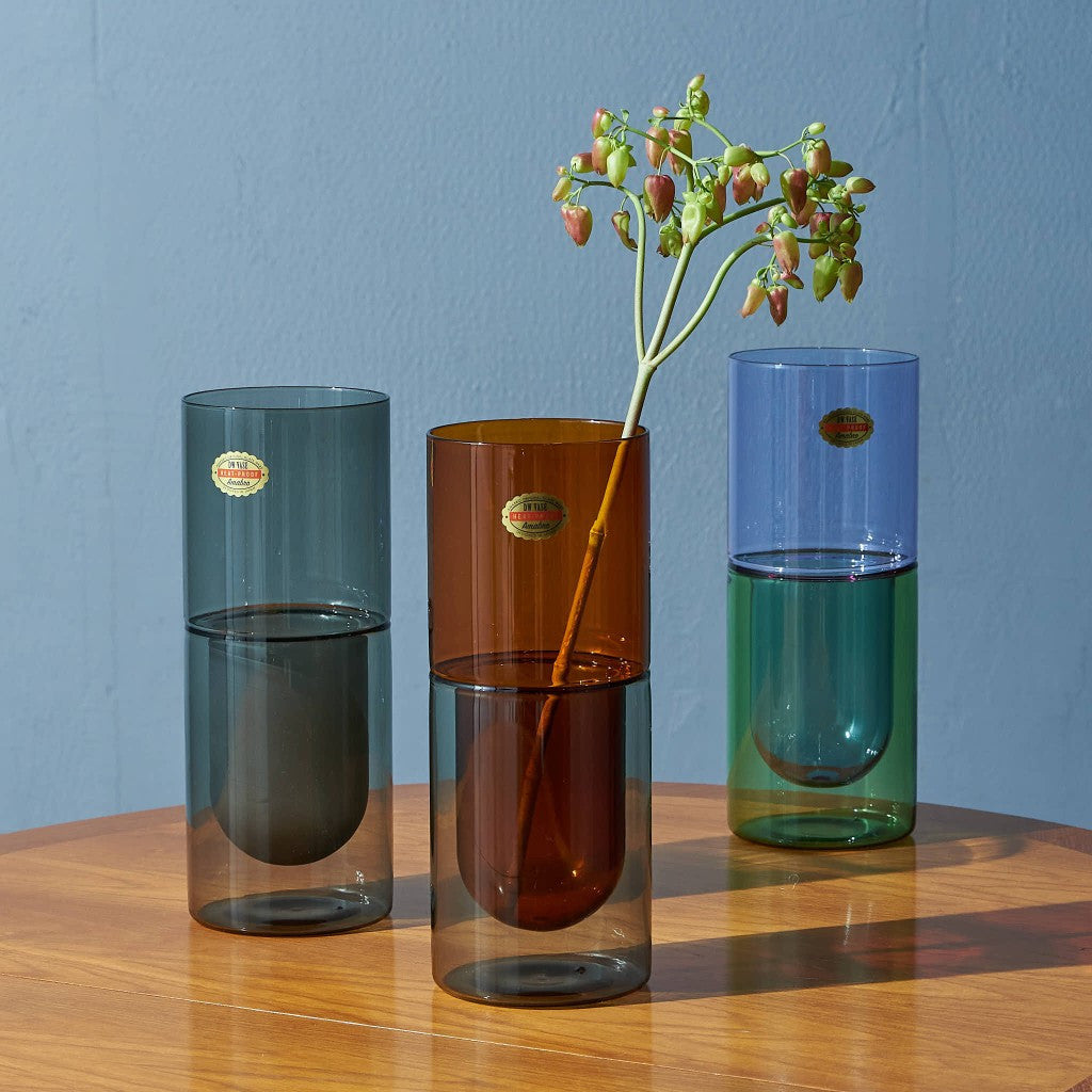 DW VASE Lsize / Amber×Gray