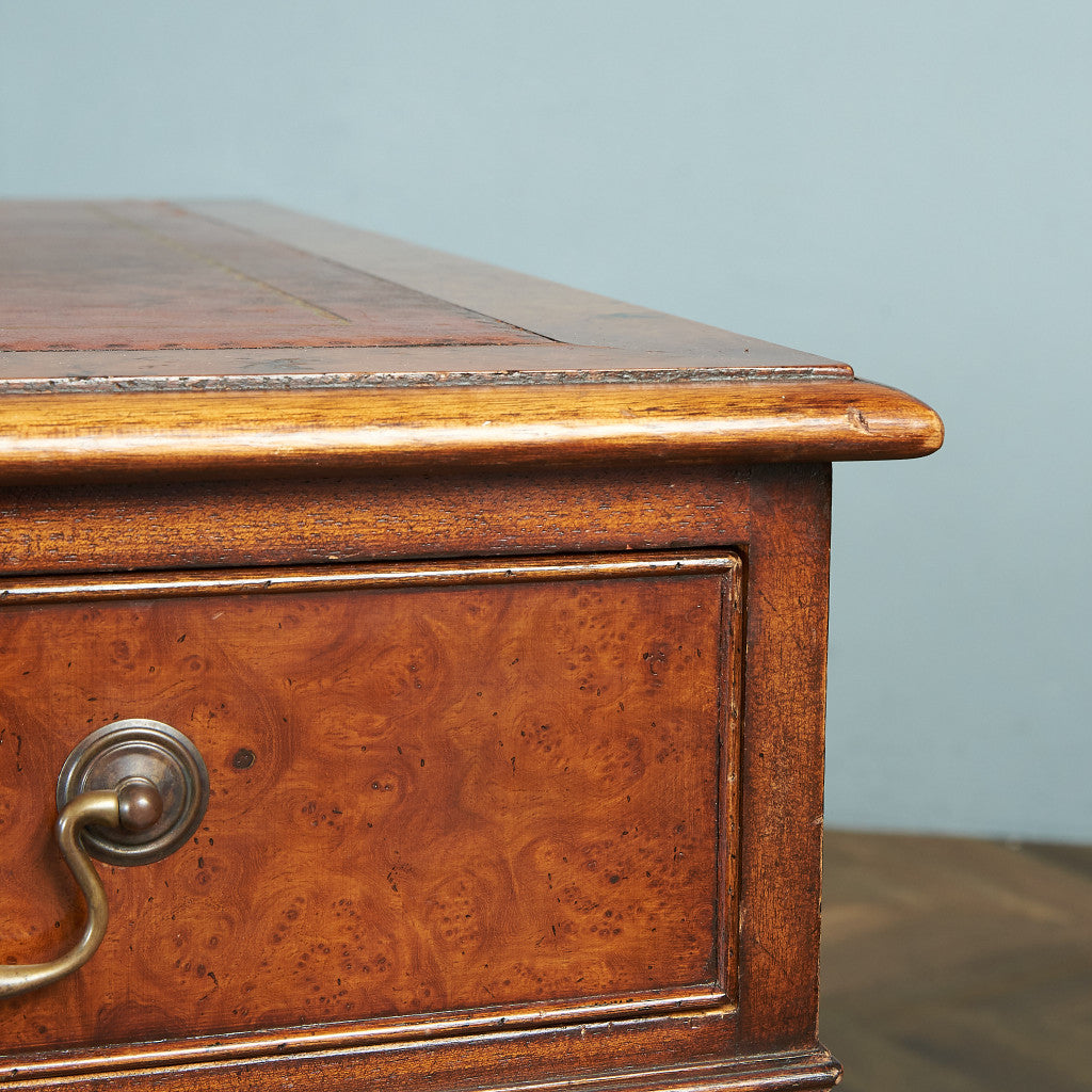 British classic walnut double-sided desk #81874