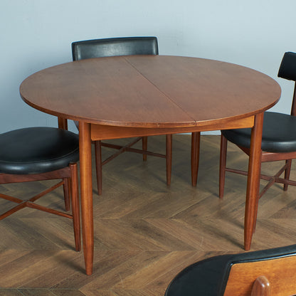 British vintage extension round dining table #74545