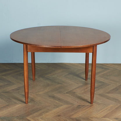 British vintage extension round dining table #74545
