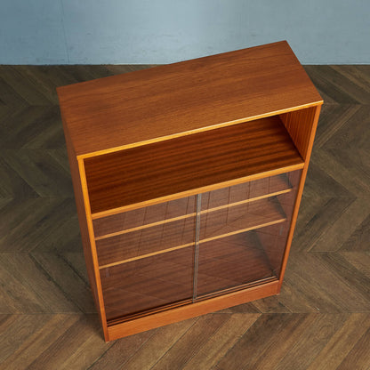 British vintage glass cabinet/bookshelf #83641