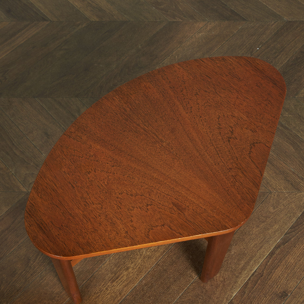 British vintage smoked glass top nesting coffee table #81668