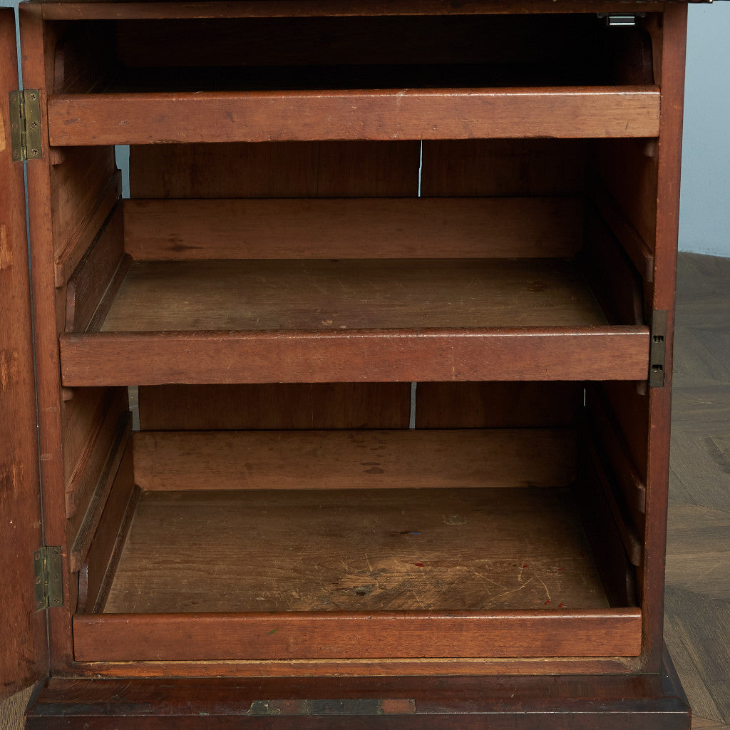 British classic walnut double-sided desk #81816