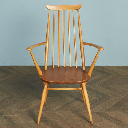 ERCOL Vintage Goldsmith Armchair / Round Gold Label #77520