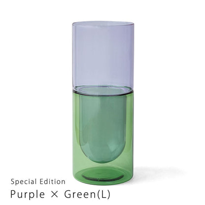 DW VASE Lsize / Purple×Green
