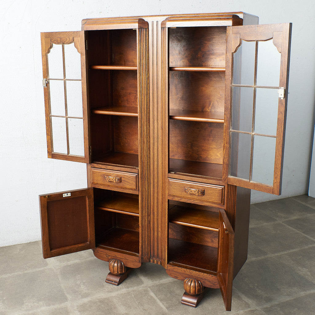 [67250] British classic Art Deco style bookcase