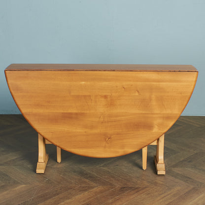 ERCOL Oval Gate Leg Butterfly Table / Repainted Top #75941