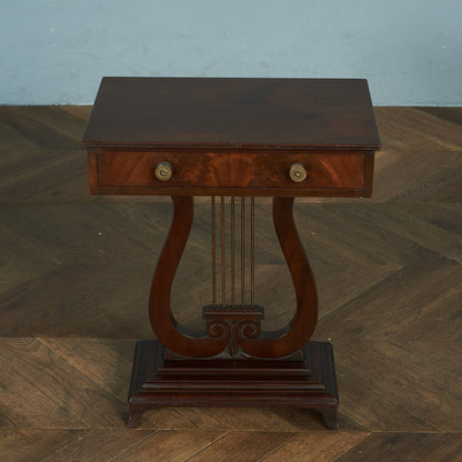 British Classic Harp Motif Side Table #81678