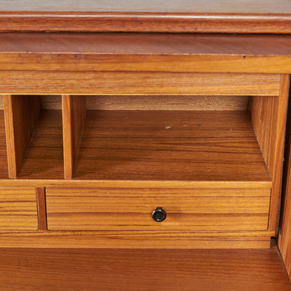 Markaryds Mobelindustri Vintage Roll Top Writing Bureau #80380