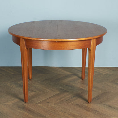 British vintage extension round dining table #74385