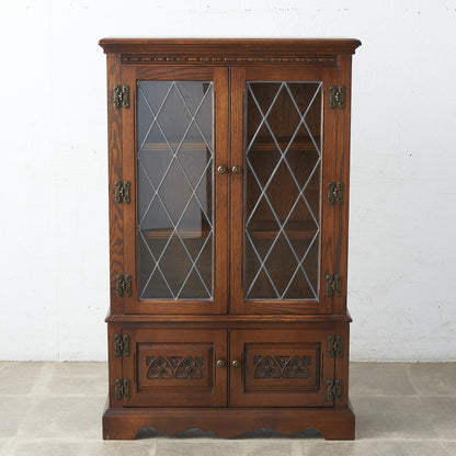 [67403][WOOD BROS]Old Charm Oak Bookcase