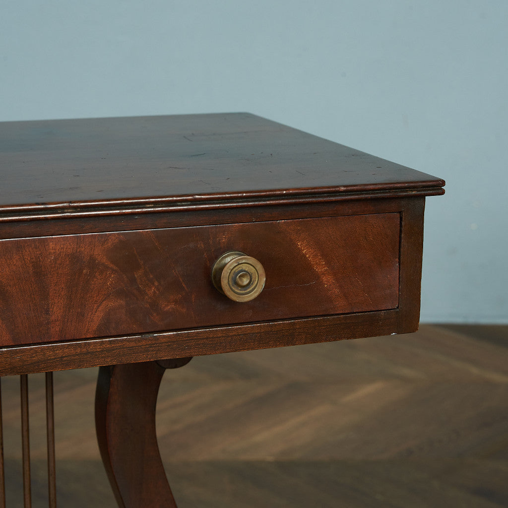 British Classic Harp Motif Side Table #81678