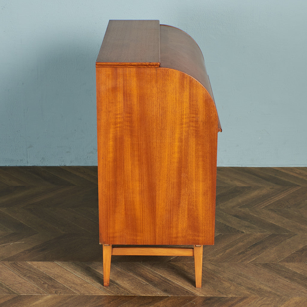 Markaryds Mobelindustri Vintage Roll Top Writing Bureau #79401