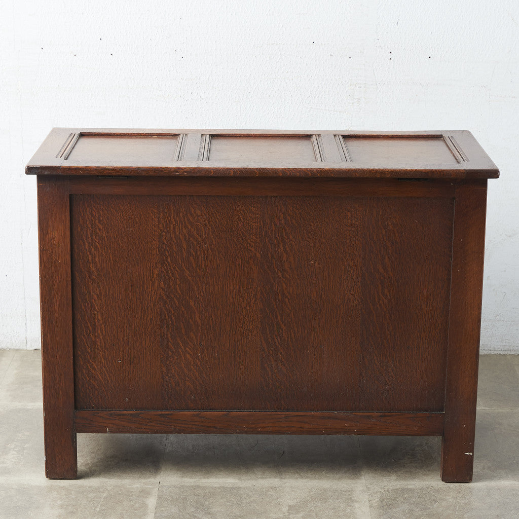 [67252] British classic oak blanket box