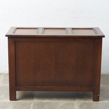 [67252] British classic oak blanket box