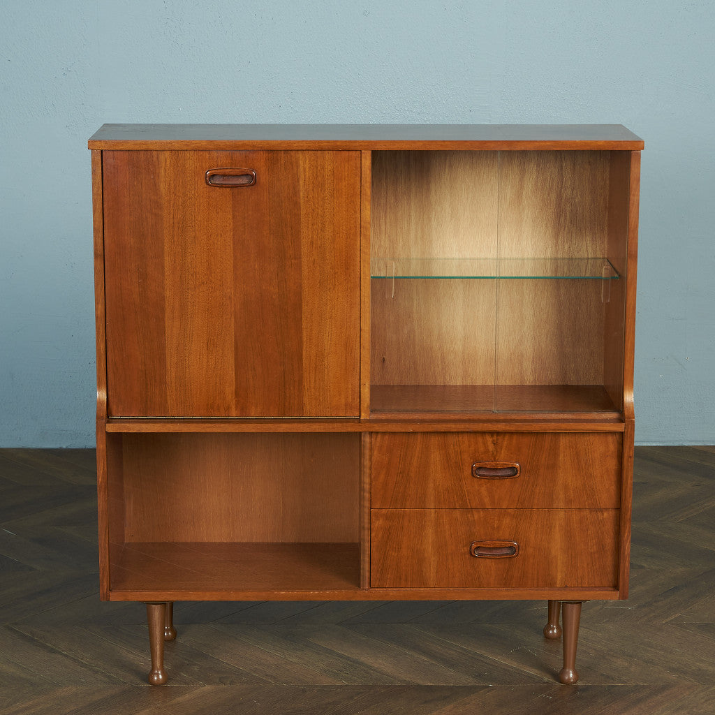 British Vintage Glass Cabinet #80440