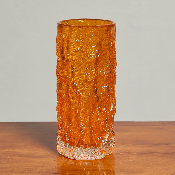 ホワイトフライアーズ・グラス Whitefriars Glass Textured Range Bark ヴィンテージ フラワーベース 9690 #85330