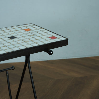 Belgian vintage tile top magazine rack #81782