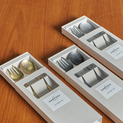 Sukkara and Poku CUTLERY SET / Gold