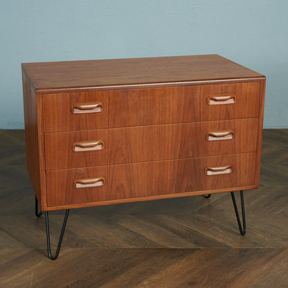 Jeep Lang G-PLAN Fresco 3-Drawer Chest/Custom Iron Legs #80360
