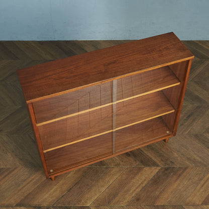 JONELLE Vintage Narrow Bookcase / Glass Cabinet #83855