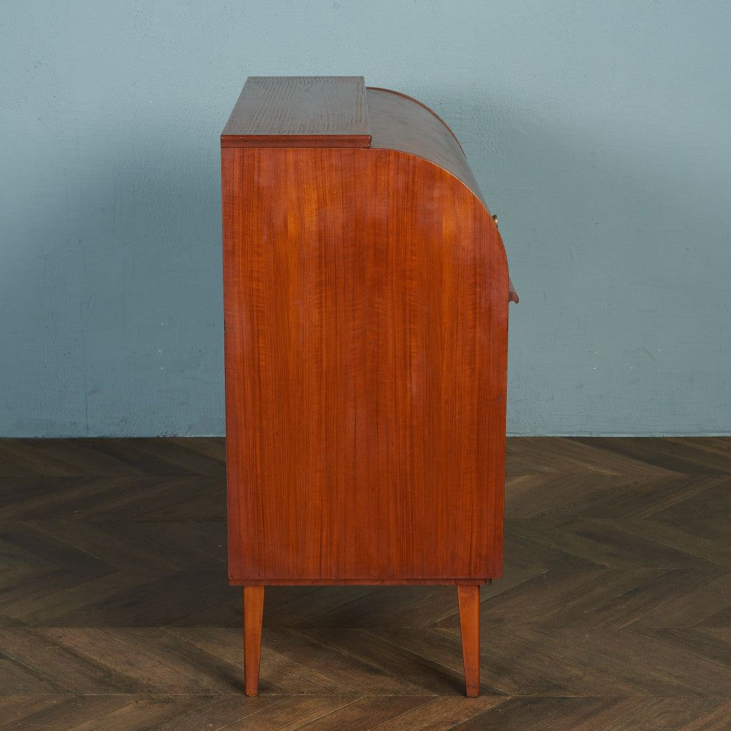 Markaryds Mobelindustri Vintage Roll Top Writing Bureau #80380