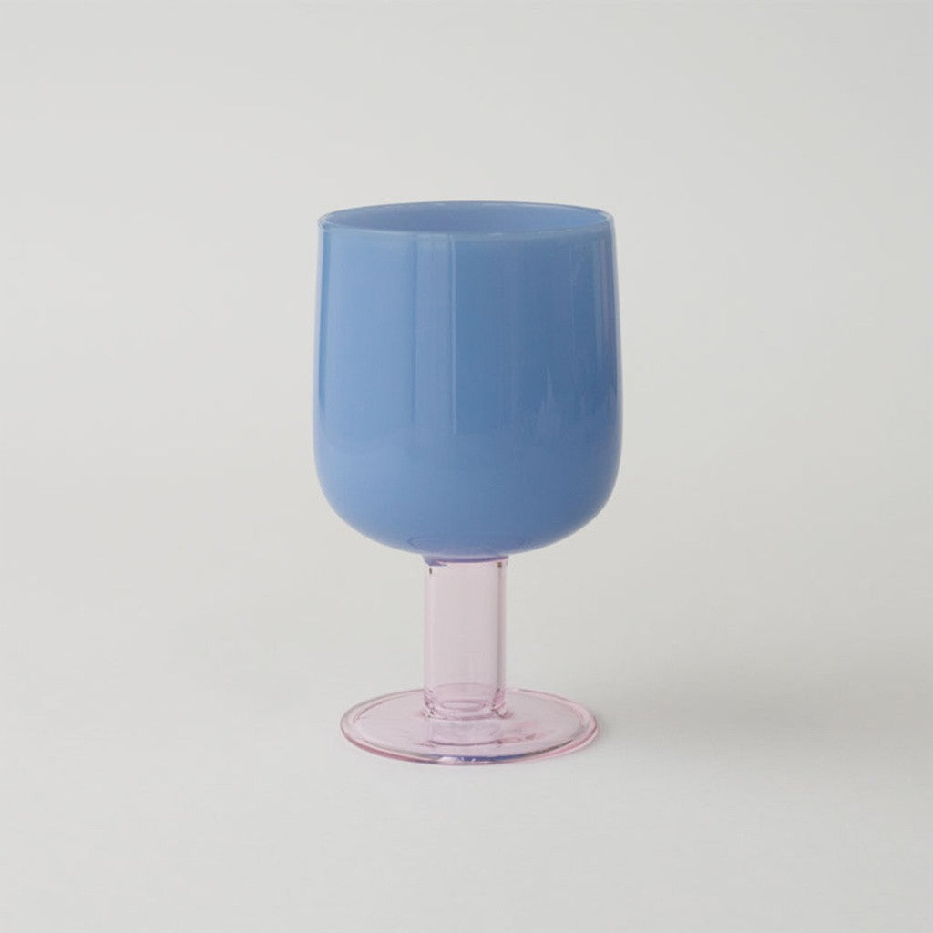 TWO TONE WINE GLASS / Blue×Pink